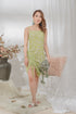 Gregg Mini Dress in Neon Green